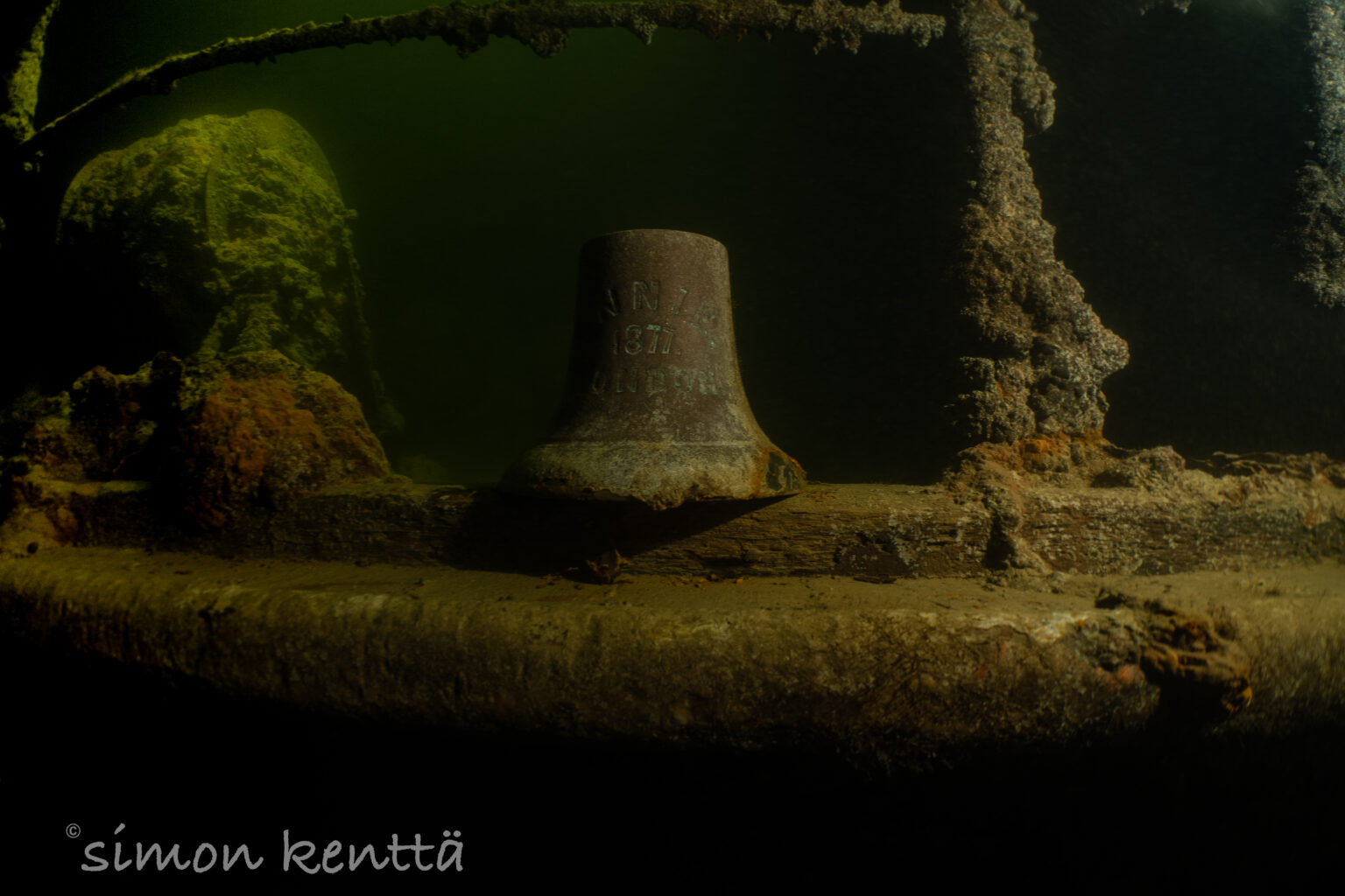 The bell of S/S Annie. wreck in Umeå